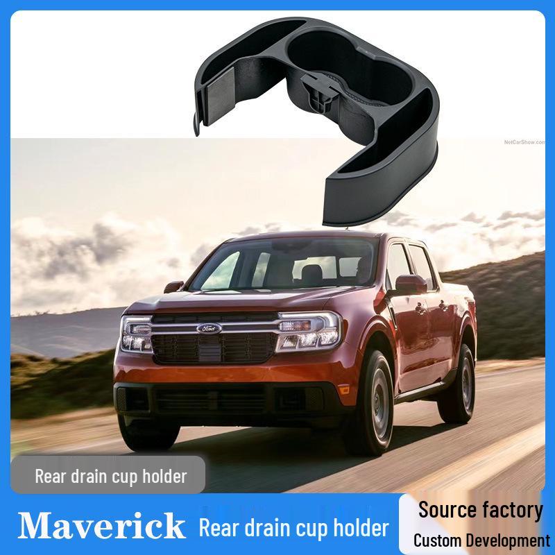 Custom Storage Box & Rear Drain Cup Holder for Maverick/Ranger Seat Back