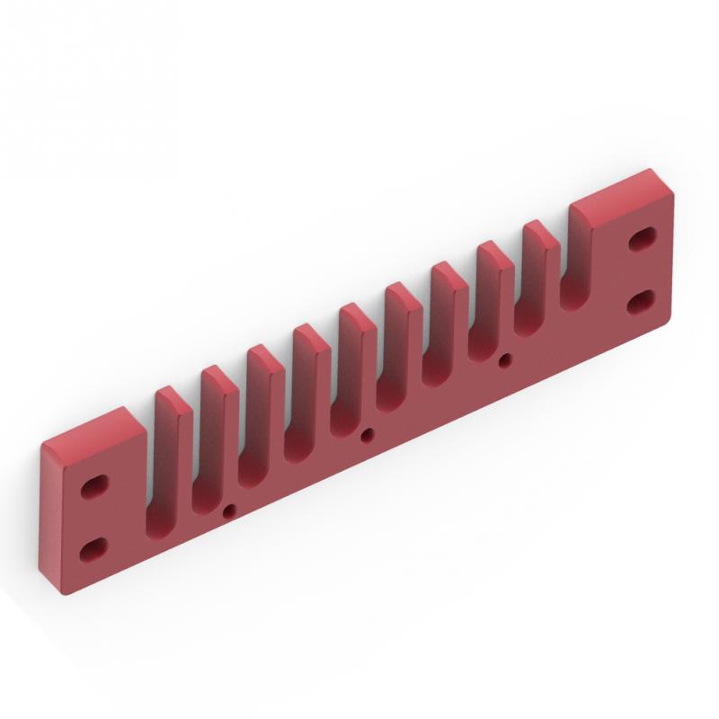 3 Colors Aluminum Alloy 10 Holes Comb Harmonica Part for Marine Band Crossover and Deluxe