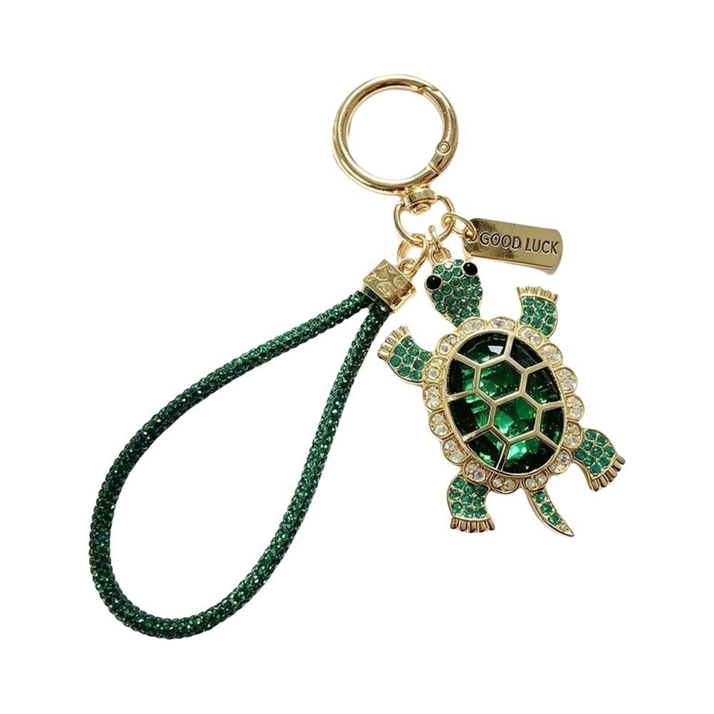 Good Fortune Turtle Keyring Imitation Crystal Animal Pendant Cute Turtle Keychain Girlfriend