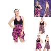 Stilvolles Neues Damen Sexy Mode Übergröße Floral High Waist Badeanzugkleid Für Elegante Schwimmtage