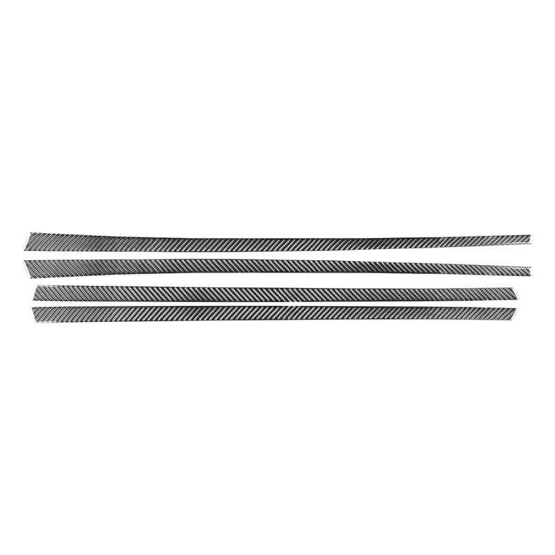 Carbon Fiber Car Inner Door Armest Panel Trim Protection Strips Decoration Stickers For Nissan X-TRAIL 2014-2018 Accessories