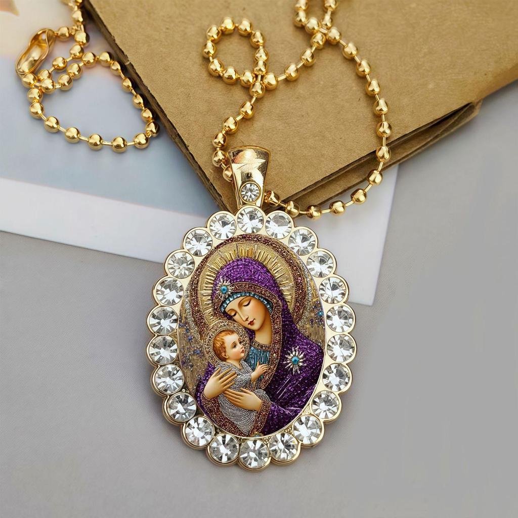 Unisex Oval Necklace Jewelry for Women and Children - European & American Style
