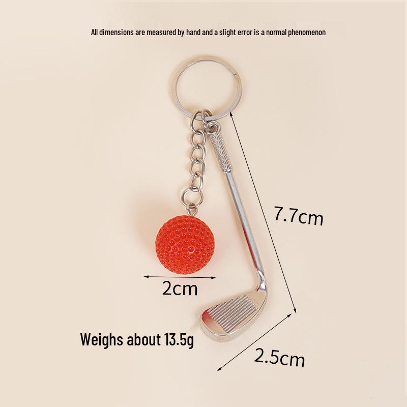 Golf Ball Keychain Pendant: Creative Sports Accessory for Couples