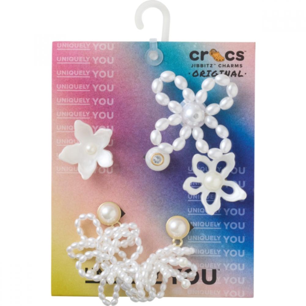 Crocs Белый жемчуг Гибитс 5 шт. FREE
