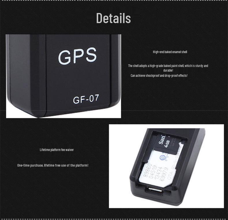 GF07 GPS Locator: Car, Elderly, and Child Anti-Lost Device with Strong Magnet