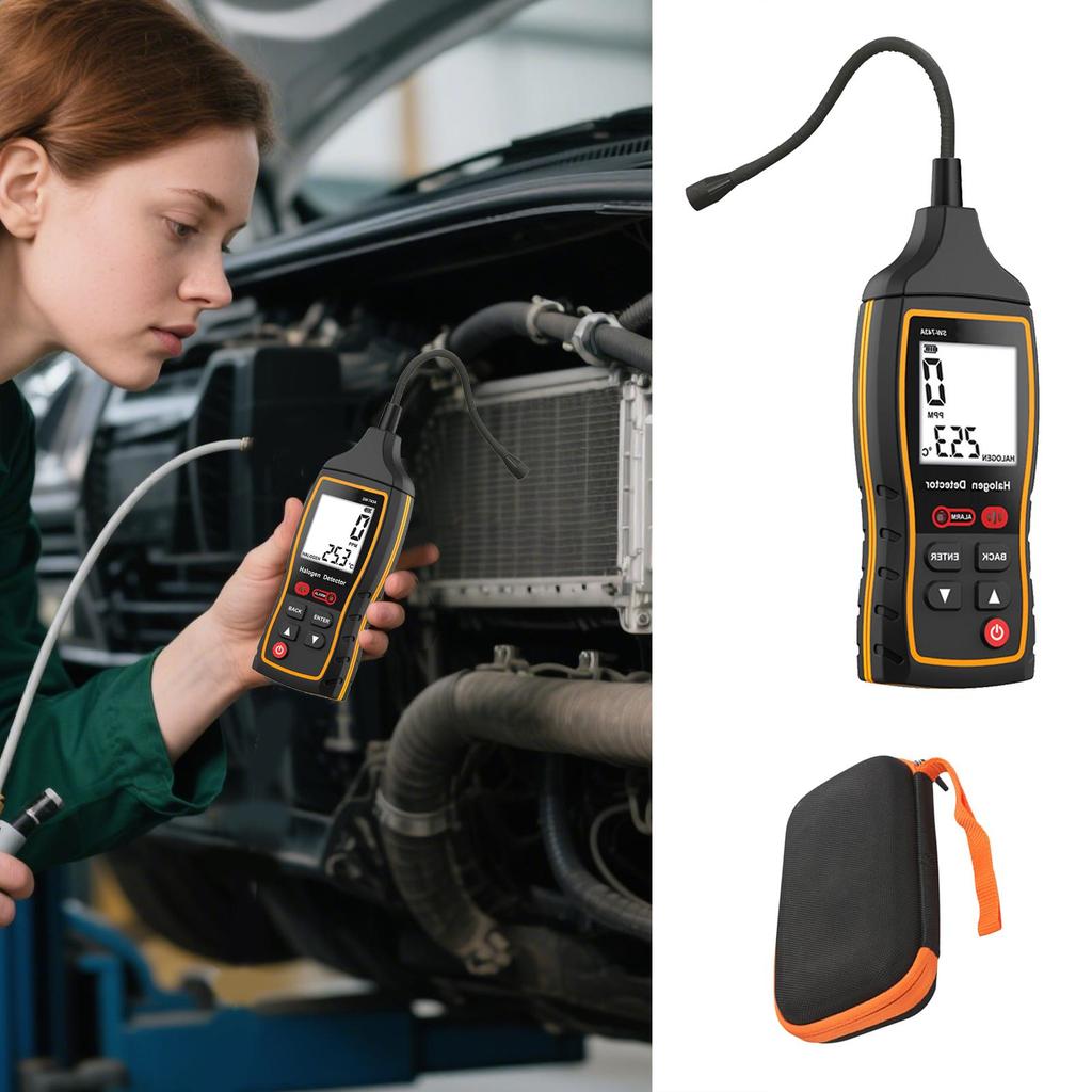 0~1000PPM Freon Leak Detector Quick Response Sensitive R22 R410A R134A R1234YF Refrigerant Gas HVAC Air Conditioner Tester