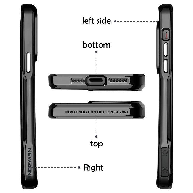 Luksusowa galwaniczna TPU miękka ramka etui na telefon iPhone 11 12 13 14 15 Pro Max odporna na wstrząsy powłoka akrylowa przezroczysta tylna okładka