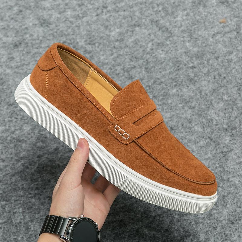 Fashion Elegantes Mens Loafers Casual Leather Shoes for Men Slip On Moccasins Breathable Male Driving Shoes Comfort Soft Dress Footwear