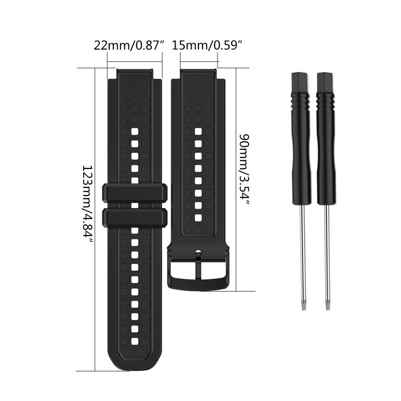 Fit for Forerunner 25 Male Band Adjustable Smartwatch Silica Wear Resistant Strap Wristbands Bracelet with Tools
