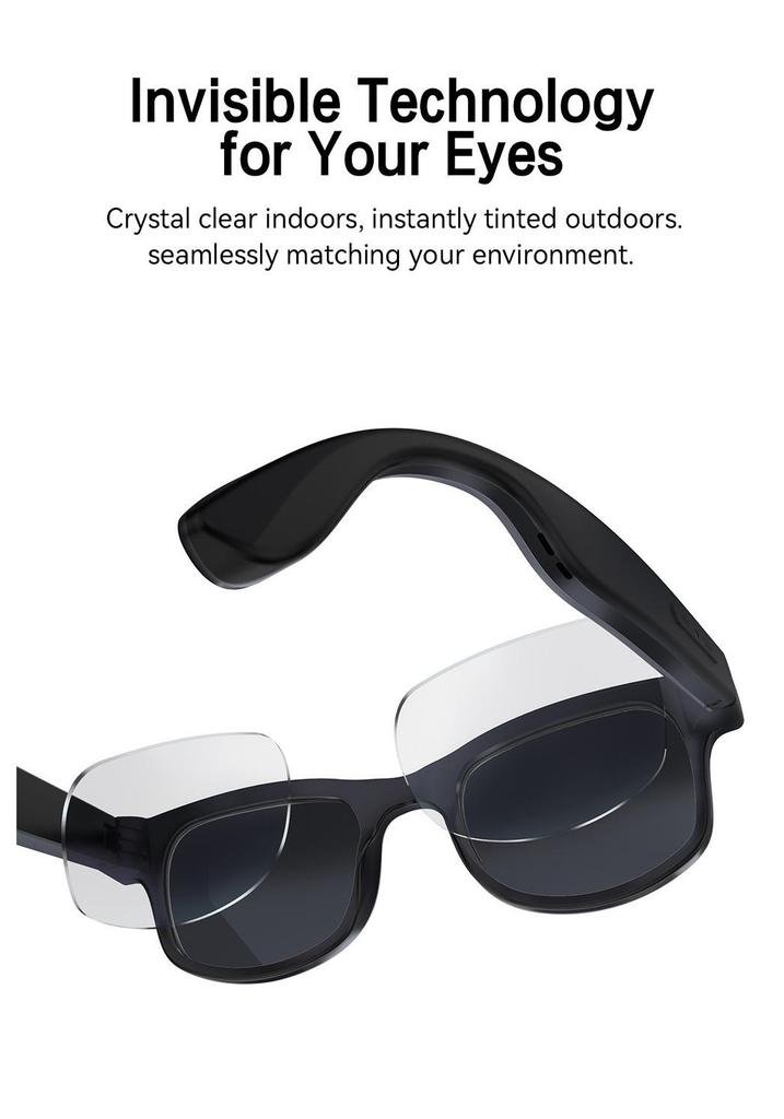 CrossG2 Smart Glasses: 800MP Camera, Photo/Video Recording, AI Translation, Music Playback