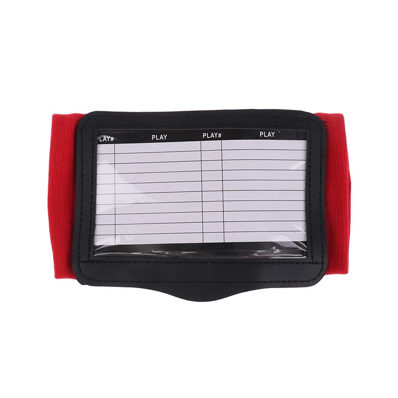 Rugby Wristband Training Equipment Teaching Board With Viewing Window Armband For Play Softball Signs Baseball Hockey