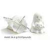 Halloween Ghost Pumpkin Silicone Mold DIY Pumpkin Aroma Candle Plaster Decoration Mould Halloween Spook Candle Making Supplies