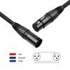 Dual Shielded XLR Male to Female Audio Cable, All Metal Gold Plated Connectors Balanced XLR Mic Cord for Microphone, Mixer, Speaker, Audio Recorder