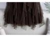 Women's Irregular A-line High Waist Mesh Skirt, 2025 Spring/Autumn