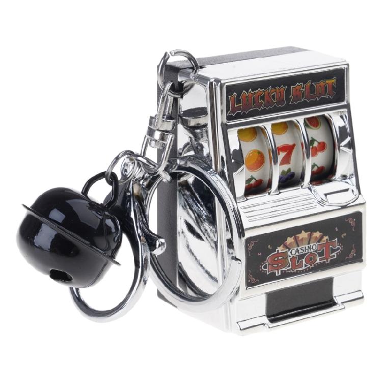 Stylish Keychain Simulation Fruit Machine Slot Pendant Ornament Gift for Bag Car