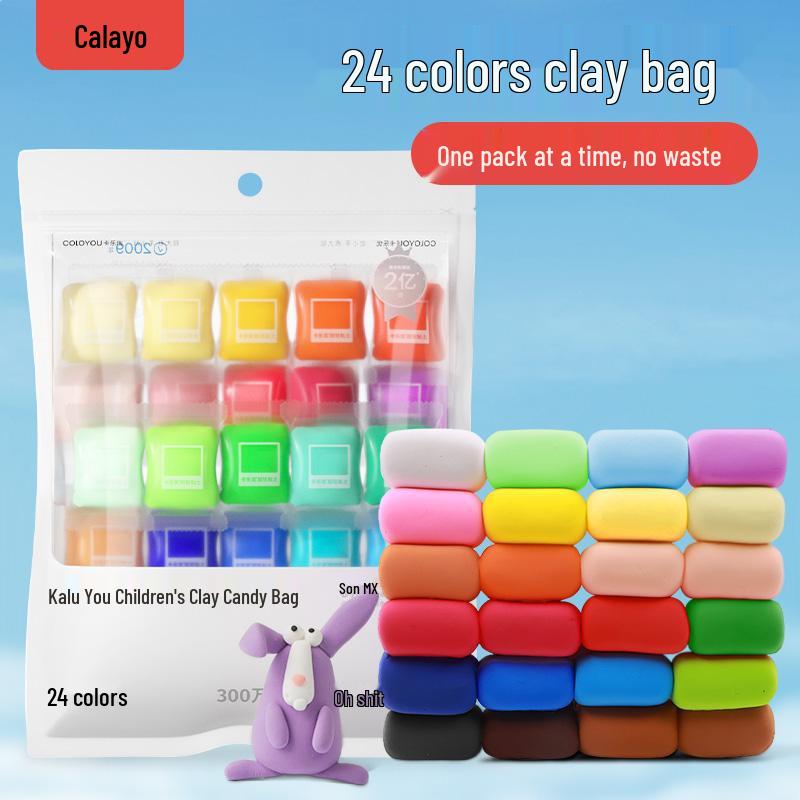 

Caleyou 24-Color Non-Stick Food-Grade Modeling Clay for Kids
