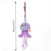 Creative Marine Organism Pendant Silk Ribbon Plush Jellyfish Pendant  Accessory