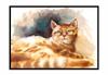 Obraz Plakat W Ramie 43x33 Cm Kot P1204