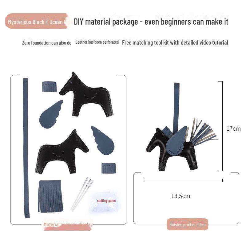 

Брелок Pegasus из натуральной кожи ручной работы для женщин – милый автомобильный аксессуар