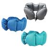 Inflatable Neck Pillow for Travel Office Rest With Air Pumps Storage Box Double Sideds Fabric TPU Materials