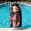 Demon Slayer Print Beach Towel Design, Soft, Lightweight. for Home Bathroom, Spa, Pool, Yoga, Surfing, Camping, Gift for Family, Friend
