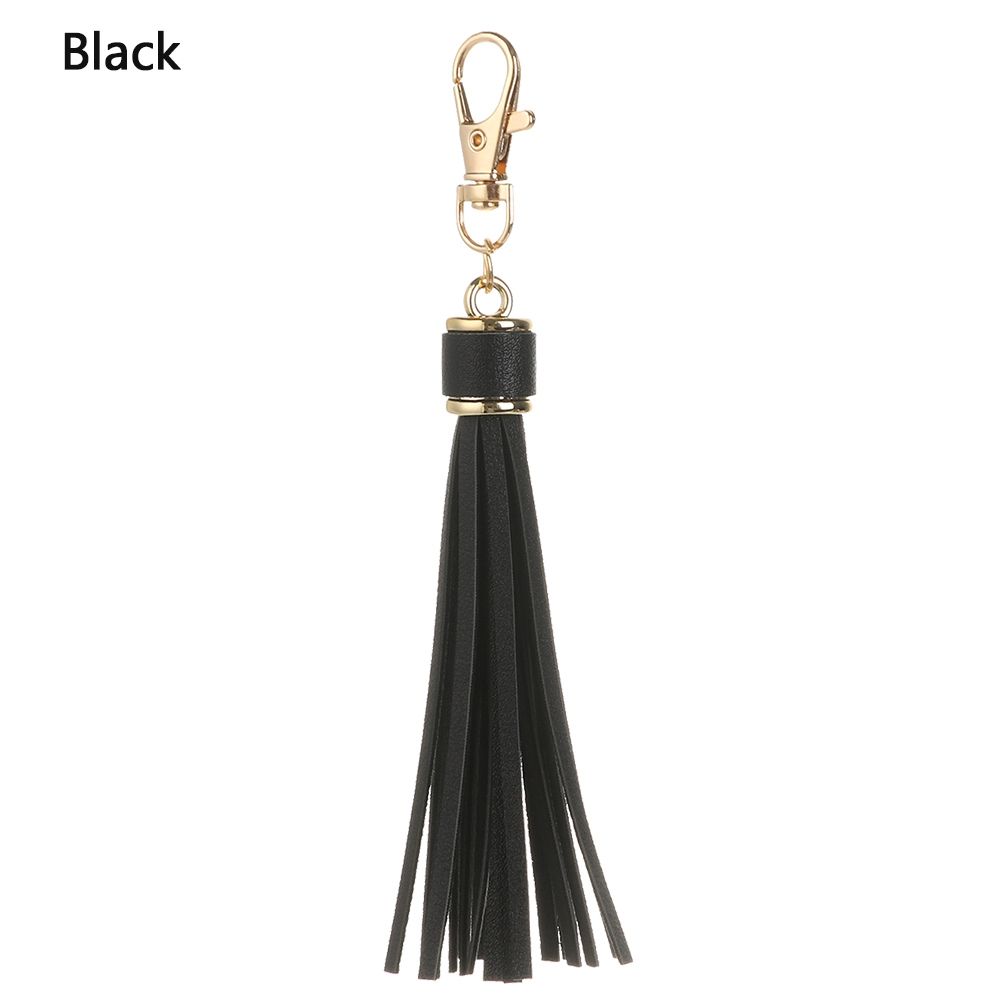 Fashion Bag Accessory Fringe Jewelry PU Leather Tassels Tassel Key Chain KeyRing KeyChain Strap