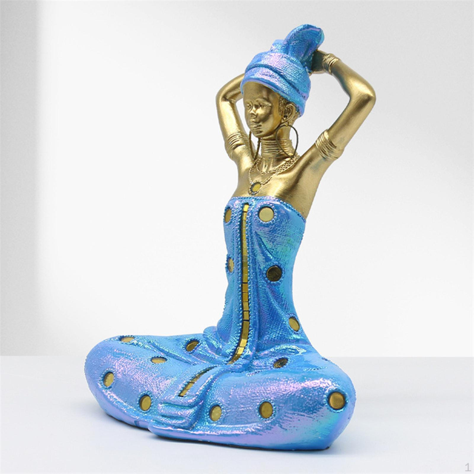 

Статуэтка африканского племени, статуэтка, подарки на новоселье, украшение для дома из смолы, декор стола