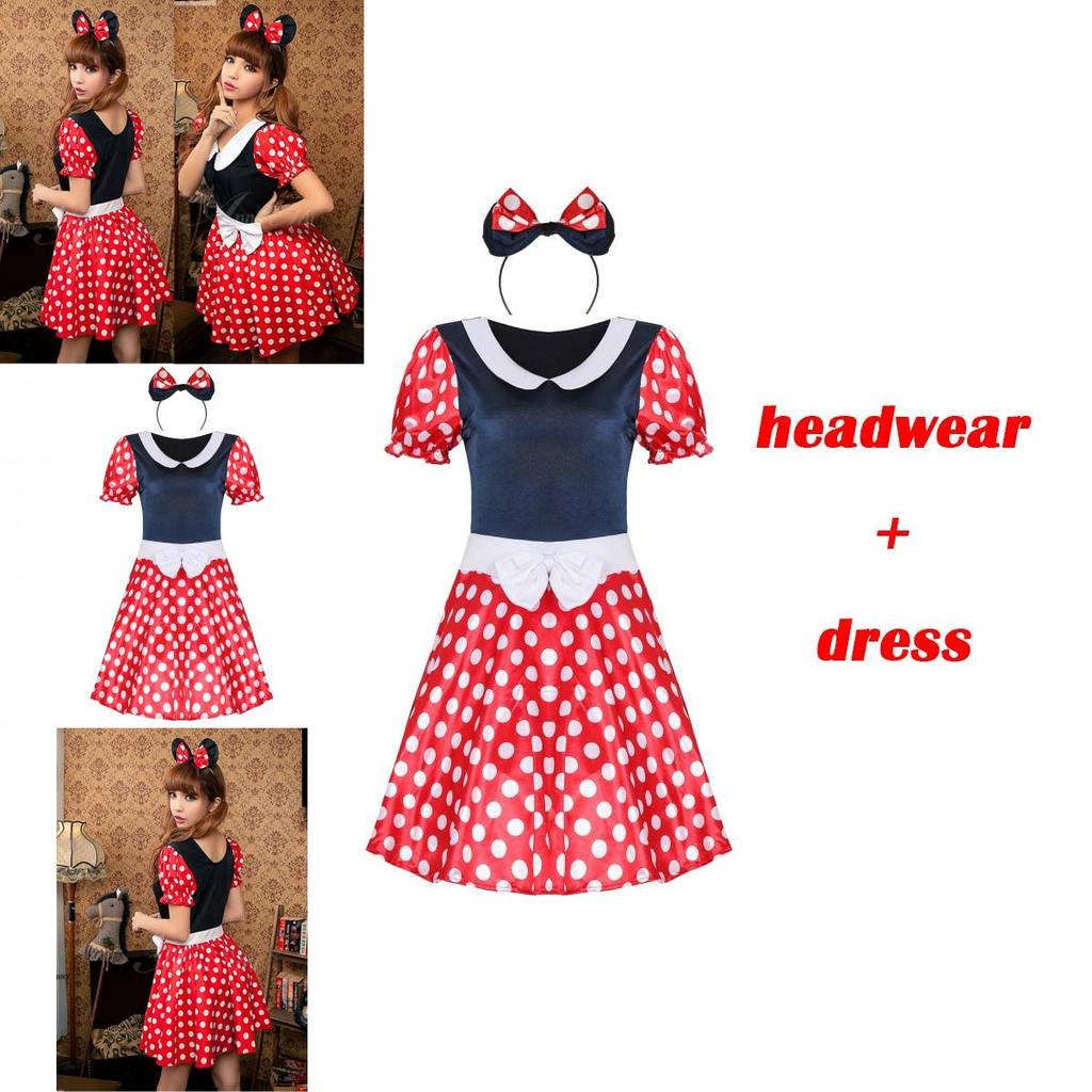 Exquisite Workmanship Minnie Mouse Fancy Dress Perfect For Halloween Parties