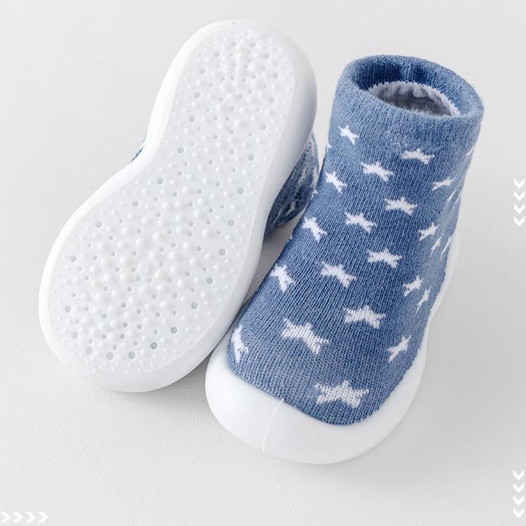 New Baby Toddler Shoes Indoor and Outdoor Baby Soft Sole Floor Shoes and Socks Double Socks Body Non-slip and Breathable