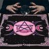 Star Moon Pattern Tarots Card Tablecloth Altars Cloth Altars Cloth Divinations Card Table Cloth Tapestry Easy Use