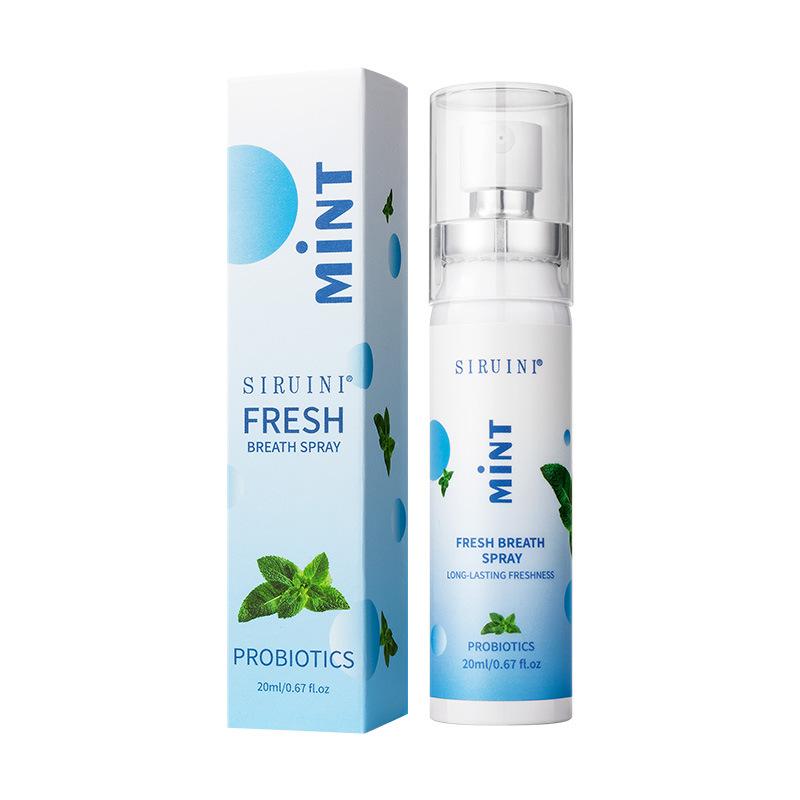 Probiotics Mint Fresh Breath Oral Spray, Long Lasting Mouth Freshener for Oral Care