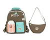Schoolbag kindergarten schoolbag cartoon color matching middle and large class baby schoolbag preschool children backpack children's schoolbag