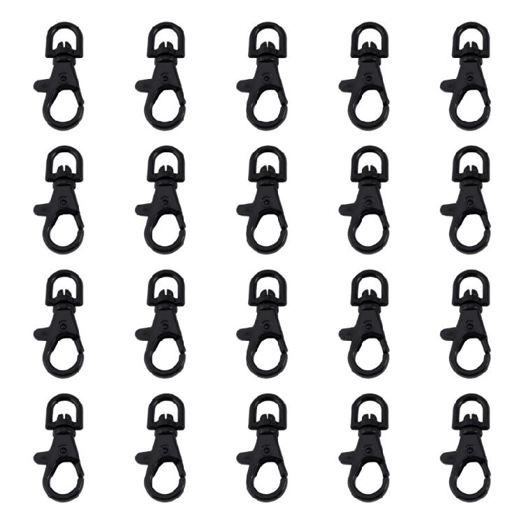 20PCS Practical Plastic Lobster Clasps Safe Materials Jewelry Component Supplies for Jewelry Findings and Keychains