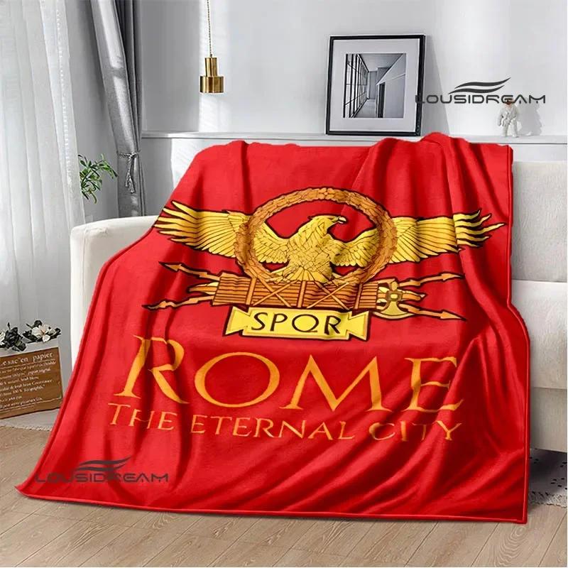 Římské logo SPQR tištěné deky Dětská teplá deka měkká a pohodlná deka domácí cestovní deky dárek k narozeninám