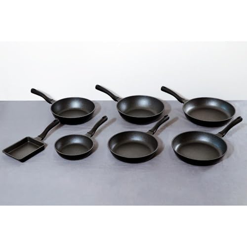 LIV PLUS 20cm Frying Pan, Gas Stove Only, Lightweight, Black, NM-381