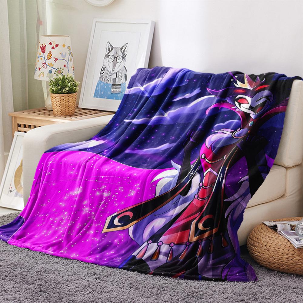 Helluva Boss  Print Flannel Blanket, High quality Comfortable for All Seasons, Home Decor, Warmth and Comfort