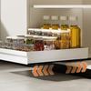 Pull Out Cabinet Organizer Pantry Storage Shelf with Slide Rails Versatile Drawer Sliding