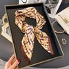 Foulard Quadrato di Seta Stampa Moda Quattro Stagioni 70X70Cm Fascia alla Moda per Tutte le Stagioni Sciarpa Lussuosa Parasole Bandane