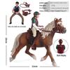 Children's Prancing Horse and Jockey Toy Set