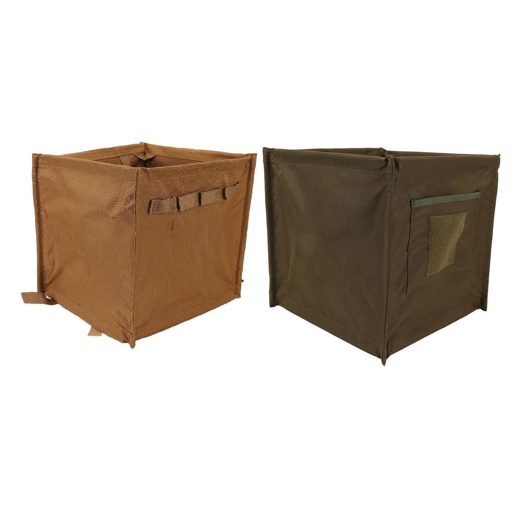 Outdoor Collapsible Trash Can Oxford Cloth Throw Line Storage Basket 33L Water Resistance Multipurpose for Barbecue for Travel
