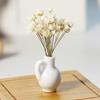 1/12 Dollhouse Mini Ceramic Flower Vase Miniature Flowerpot Planter Desktop Tiny House Accessories