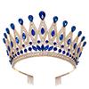 Baroque Queen Large Crystal AB Crowns For Bridal Women Girls Wedding Tiaras Diadem Comb Princess Party Hair Dress Jewelry