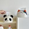 Cute Panda Tissue Box Drawing Box In The Living Room Bathroom Ceramic High-end Coffee Table Paper Box Home Decoration Napkins
