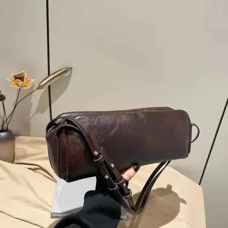 Versatile Fashion Simple PU Square Shoulder Bags 2026 New Sense of Luxury Solid Zipper Personality Classic Handbags for Women