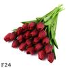 5/10pcs PU Tulip Simulation Flower Artificial Flowers Fake Tulips Real Touch Flower Arrangement Bouquet for Home Wedding Decor