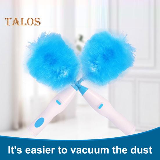 360-Degree Rotating Electric Duster Brush Battery Powered Quick Cleaning Super Absorbent Washable Dust Collector Wireless Cleaning Brush