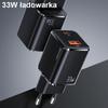 Ładowarka sieciowa 33W USAMS Power Delivery USB-C/USB-A Czarna