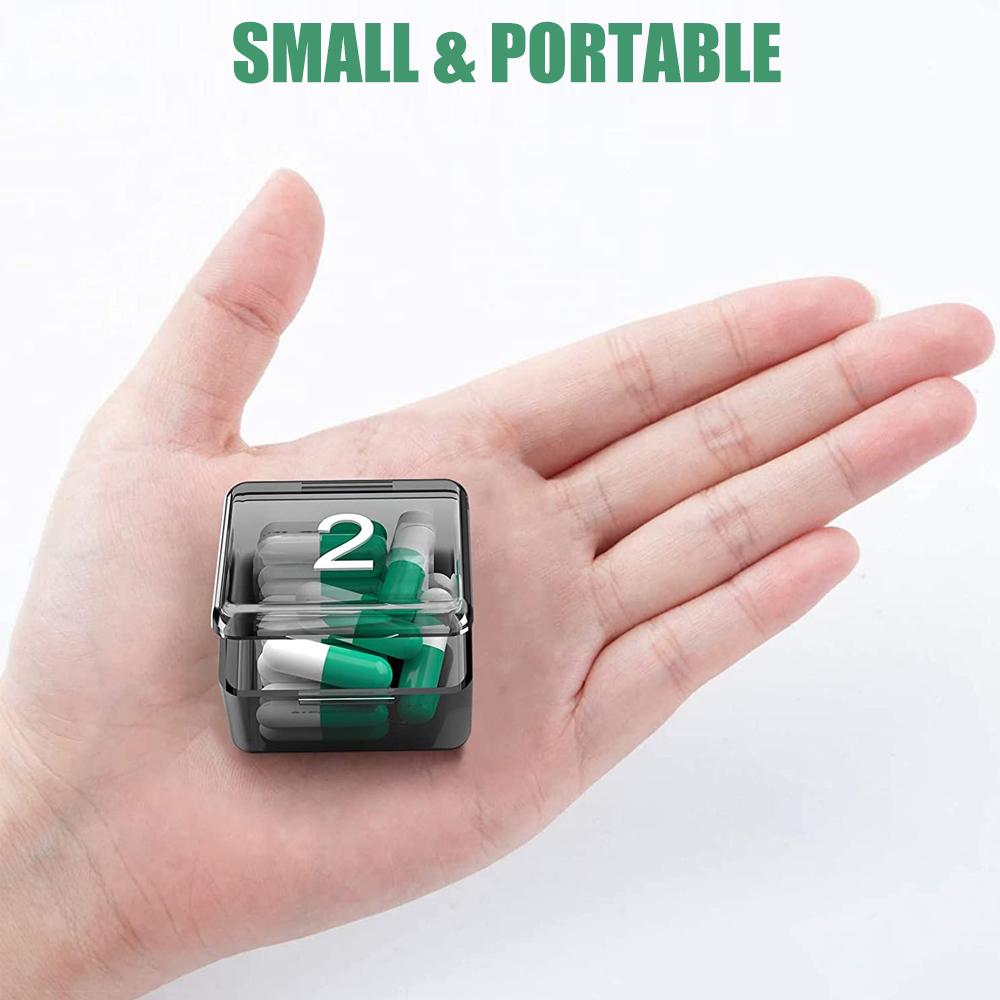 1Pcs Monthly Pill Organizer 30 Day Pill Box 4 Weeks One Month Pill Cases Large Compartments Medicine Organizer for Vitamins