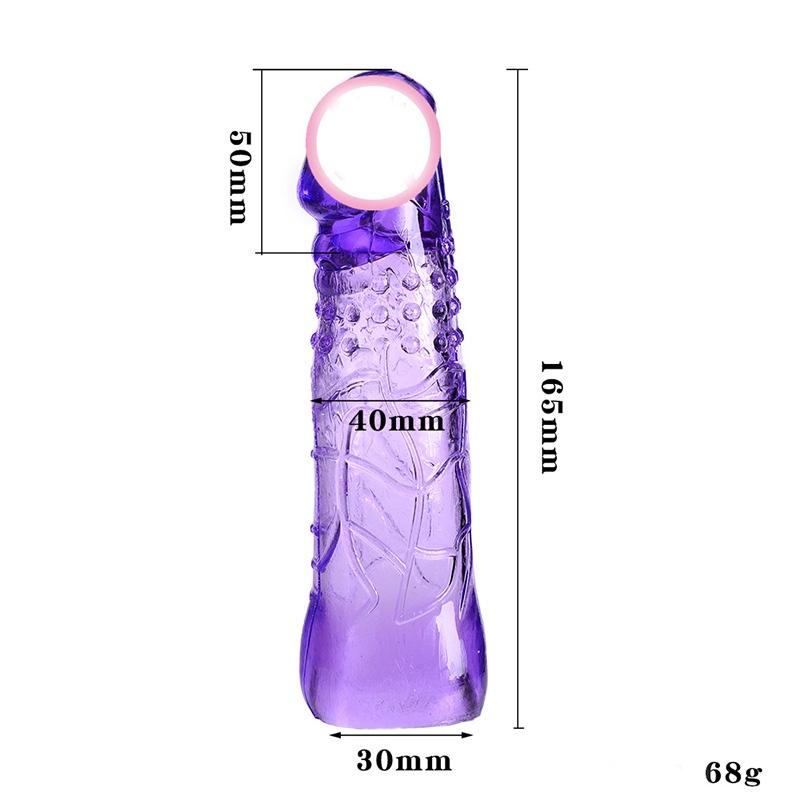 Reusable Sex Extension Toy Enlarge Sleeve Ring Full Delay Cover