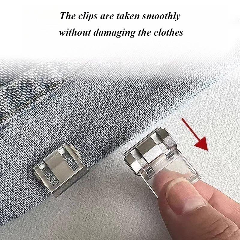 New Clothing Clips for Trouser Leg Shortening Invisible Fixing No Sew Hidden Hem Prevent Dragging Window Screen Fixing Buckles